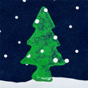 Snowy Christmas Tree Card