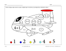 Airplane (math and colouring)