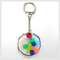 Pendant or Key Fob made with fused beads