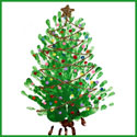 Finger paint: Christmas Tree