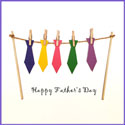 Card with Ties for Dad
