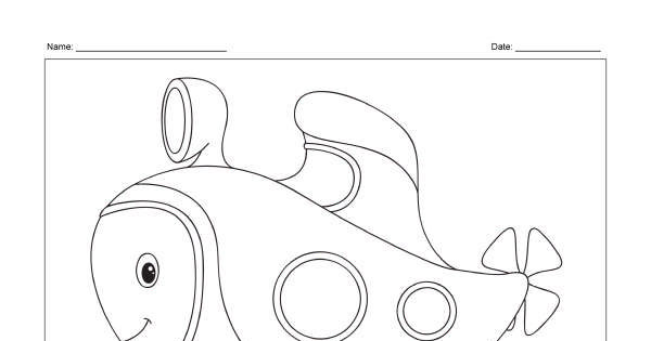 Download Submarine - Colouring Page - Animaplates